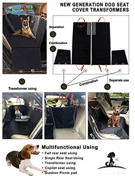 AĪDA PET Suns, Auto Sēdekļa Vāku Suņiem Mazgājams Ūdensizturīgs Nonslip Pet Car Seat Protector Suns Ceļojumu Guļamtīkls visām Automašīnām