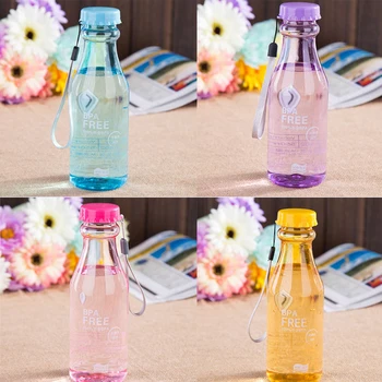 Candy Krāsu BPA Bezmaksas Ūdens Pudeles, hermētiskos Dzeramā Kausa Tējkanna Āra Sporta Ūdens Pudele Ceļojumu Darbojas Tūrisma Ūdens Kauss