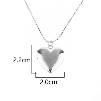 Unikālo Spīdīgs Dizains Sirds formas Foto Rāmis Kulons, Kaklarota Šarmu Openable Medaljonu Kaklarotas Sievietes Vīrieši Piemiņas Rotaslietas