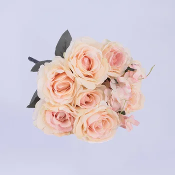 1 Pušķis Augstas Kvalitātes Mākslīgie Ziedi, Roze, Zīda Ziedi Mājās, Kāzu Dekorēšana Dzimšanas dienas svinības Rotājumi Pieaugušo G11250
