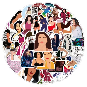 10/30/50GAB Selena Gomez Foršs Dziedātājs Uzlīmes DIY Snovborda Klēpjdatoru Bagāžas Ledusskapis Grafiti Decal Rotaļlietas Ūdensizturīgs Klasiska Uzlīme