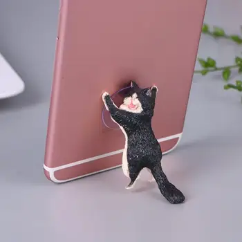 1gb Gudrs Kaķis galda Statīvu Tālruņa Turētāju Piederumi Mobilie Telefoni PVC Smart Tālrunis Turētājs Glābšanas Statuetes Viedtālrunis Plaukts