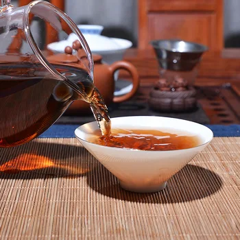 2003 Gadā 357g Puer Tēja Ķīnas Yunnan Menghai Pu ' er Tea Trekns Vecākā Pienācis Pu Er Tējas uz Leju, Trīs Augstas Skaidrs, Uguns Zaudējis Svaru Tēja