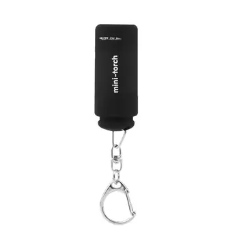 2017 Tautas Keychain, Mini Kabatas Lukturītis USB Uzlādējams LED Gaismas Lukturīti Lampas 0.3 W 25Lm Multicolor Mini-Lāpu
