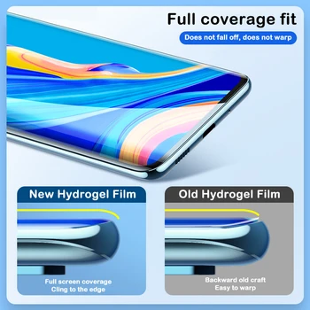 4-in-1 Hidrogelu Filmu par Huawei P40 Pro Plus Pilnu TPU Ekrāna Aizsargs, Lai Huawey P40 Lite 5G E aizsargplēvi drošību, ne stikls