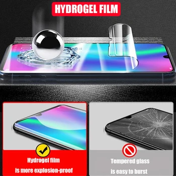 40D pilnībā segtu hidrogelu filmu par huawei p smart pro Z tālruņa ekrāna aizsargs, p smart plus 2018 2019 aizsardzības plēves stikla Nav