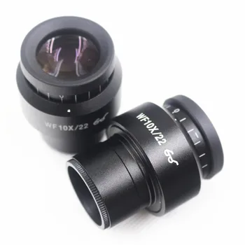 6.7 X-45X Trinokulara Stereo Mikroskopi Galvu ar Vienu pāri 10X Okulāru Vienu 0.5 X objektīvs Vienu 0.5 X C-mount Adapter