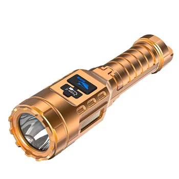 Augstas Jaudas Lanterna Lāpu USB Lādējamu Lukturīti Sadzīves Mazo Āra Super Spilgti Nakts Avārijas Gaismas Sidelight