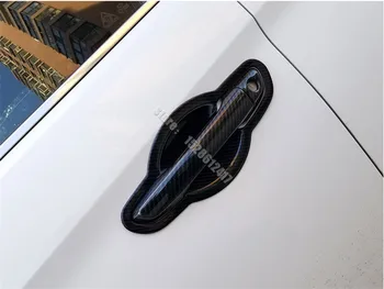 Auto stils ABS Durvju Rokturi Bļodā Apdare Durvju Roktura Vāciņš Melns Par Hyundai Solaris Verna i25 Akcentu Grand Avega 2017-2019