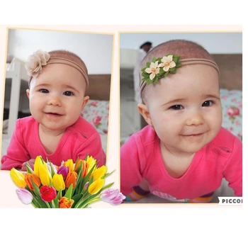 BalleenShiny 3PCS Baby Meitenes Ziedu Galvas Komplekts Zīdaiņu Bowknot Jauki Cepures Dāvanu Bērniem, Bērniem Princese Band Matu Piederumu
