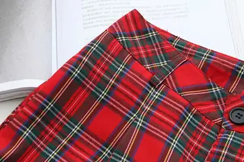 Bazaleas Gadījuma ropa mujer de Streetwear Red Seģene Sievietēm Īsā Modes kabatas šorti sievietēm