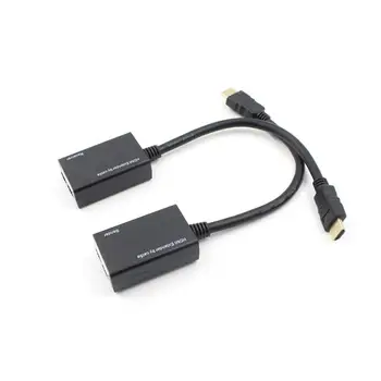 BEESCLOVER HDMI-saderīgam Vairāk nekā RJ45 CAT5e CAT6 UTP LAN Ethernet Extender Repeater 1080P 3D 100ft