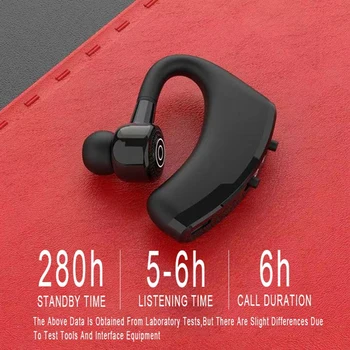 Bezvadu Bluetooth Biznesa Austiņas ar Mic Balss Kontrole Stereo Austiņas Trokšņu Slāpēšanas auss cilpiņa Austiņas Viedtālrunis