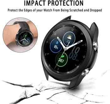 Case For Samsung Galaxy skatīties 3 45mm 41mm samrtwatch Mīksto Pārklājumu TPU bufera 41 45 mm smart skatīties Aizsargs Segumu Piederumi