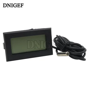 DINGEF Digitālo Saldētavas Temperatūras Ciparu LCD Termometru, Saldētavas Temperatūra -50~110 Grādu Temperatūrā Mitruma Sensors