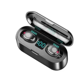 F9 Tws Bluetooth saderīgu 5.0 Austiņas Bezvadu Austiņas Ar Mic Uzlādes Box Mini Earbuds Sporta Austiņas Smart Tālruni