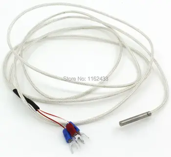 FTARP04 PT100 ūdensizturīgs antikorozijas tips 2m kabelis 4*30mm polijas stienis zondes galvu RTD temperatūras sensors