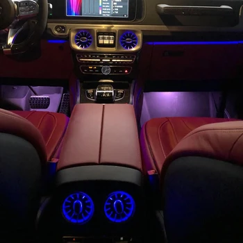 G klase w464 G63 G500 Gaisa kondicionēšanas Turbīnas Izplūdes LED Interjera Apgaismojums par 2019-2021 g63 g500 g65 gaisa ventilācijas apkārtējās gaismas