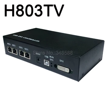 H803TV LED Master Kontrolieris Atbalsta 400000 Pikseļu DMX /SPI TIEŠRAIDES kontrolleri datora vai DVI LED Displejs