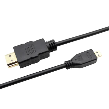 HDMI-savietojams ar MICRO HDMI-saderīgam D vīrietis SONY DSC-HX60 HX80 HX90 ILCE-7M2K 7RM3 RX1 RX10 / 3D / V1.4 / 4K 3840 x2160