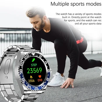 Ir 2021. Jaunu GEJIAN Smart Skatīties Vīriešu Sporta Fitnesa Skatīties Bluetooth Zvanu Par Android, ios Ūdensizturīgs smartwatch Mens Elektronisko Pulksteni