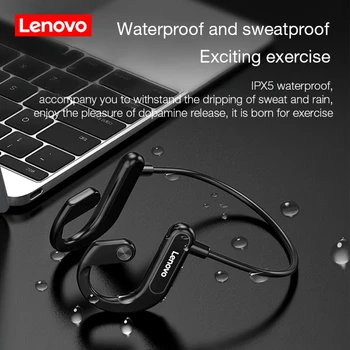 JAUNAIS Lenovo X3 Bluetooth 5.0 Austiņas Kaula Vadāmība Bezvadu Austiņas, kas Nav In-ear IPX5 Ūdensizturīgs Austiņas Ar Mic, Sporta