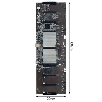 Jauns Bezmaksas Piegāde BTC-X79 Dual CPU Ieguves Mātesplati 9 Kartes Taisni 2011 Pin DDR3 65mm ETH Mātesplati par 3060 video Karte