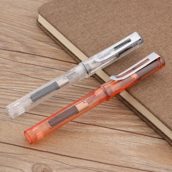JINHAO 599 augstas kvalitātes caurspīdīgas plastmasas modes 1.0 mm nib tintes pildspalvu