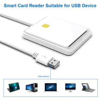 Karstā Pārdošanas USB 2.0 (Smart Card Reader Atmiņas ID Bankas SIM CAC ID Kartes Cloner Savienotāja Adapteri Windows XP, Windows 7/8/8.1/10
