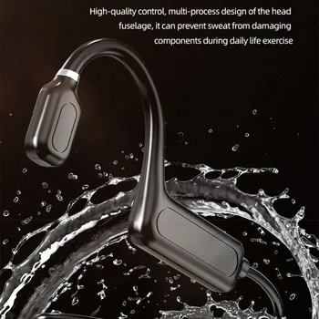 Kaula Vadāmība Austiņas Bluetooth Bezvadu Ūdensizturīgs Ērti Atvērt Auss Āķis Viegls Svars, Ne auss Sporta Austiņas