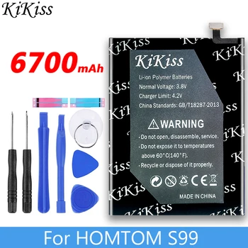 KiKiss 6700mAh Akumulatoru HOMTOM S99 Mobilo Telefonu Rezerves Baterijas + Dāvana, Instrumenti,