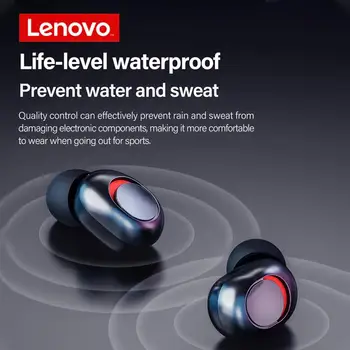 Lenovo PD1X Mini Bezvadu Austiņu Ūdensizturīgs Sporta Austiņas Stereo Mūzikas Gaming Austiņas Bluetooth Saderīgu Earbuds Melns