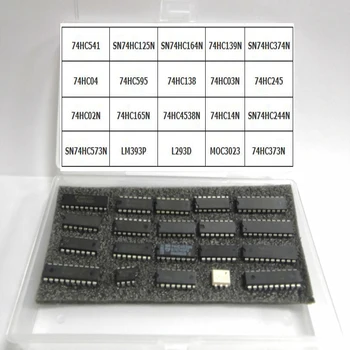 Loģika IC Integrētā shēma chipset ventilators Sockets 74HC Sērijas DIP Reģistrā Čipu Vadītāja 74HC595 74HC573 74HC393 LM L293D MOC3023