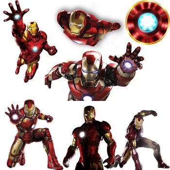 Marvel Iron Man Siltuma Siltuma Uzlīmes Plāksteris uz Apģērbu DIY Šūšanas T-Krekls Appliques Apģērbu Thermoadhesive Plāksteri