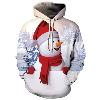 Modes rudenī un ziemā, Ziemassvētku 3D drukāšanas super Dalian pelēkā vārna unisex smieklīgi neglīts Ziemassvētku džemperis