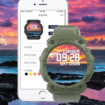 Multi-funkciju Smart Skatīties Modes Vīrieši Sievietes 1.44 Collu Apaļā Ekrāna Sports Fitness Ūdensizturīgs Skatīties Uz Android Ios Smartwatch