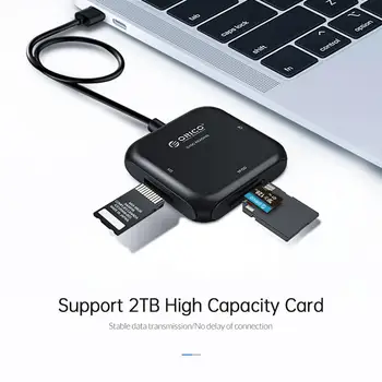 ORICO Karšu Lasītājs USB 3.0 SD/Micro SD TF Atmiņas Kartes Adapteris priekš Macbook Pro, Samsung Klēpjdatoru USB3.0 Cardreader SD Karšu Lasītājs