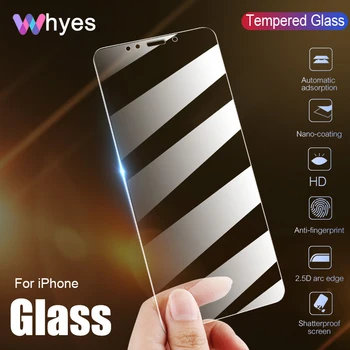 Pilnībā segtas Rūdīts Stikls iPhone 11 12 13 Aizsargājošu Stikla iPhone Stikla Ekrāna Aizsargs pēc 7 8 6 6s Plus X XR XS Maks.