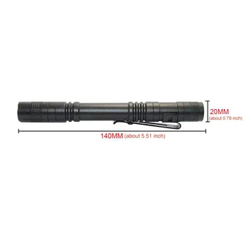 Pārnēsājams Mini Pildspalva, LED Gaismiņa 1000 lumeni Ūdensizturīgu Pildspalvu Gaismas Kabatas Lukturītis LED Laternu AAA Baterijas Kempings Medības