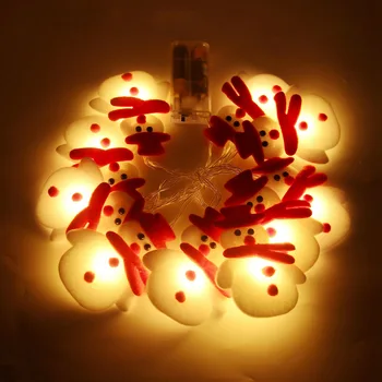 Sniegavīrs Ziemassvētku LED Garland String Gaismas Priecīgus Ziemassvētku Rotājumi Mājās Ir 2021. Cristmas Eglītes Rotājumu Xmas Dāvanas Navidad