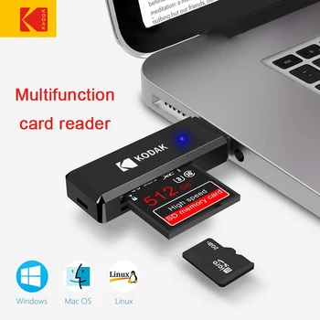 Sākotnējā KODAK Usb Atmiņas Disku 2.0 TF Micro Drošības Digital High Speed Atmiņas karte SD Karšu Lasītājs un Adapteri Portatīvo datoru Piederumi