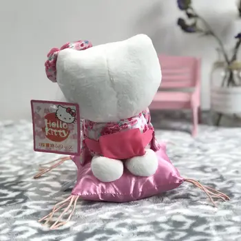TAKARA TOMY Hello Kitty Lelle Plīša Rotaļlieta Cherry Blossom Kimono Doll Bērniem Meiteņu Diena Dāvanas Mājas Apdare Kolekcija