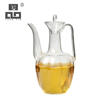 TANGPIN termiski izturīga stikla tējkanna ar viršanas tējkanna ziedu tējas katlā, stikla tējas komplekts drinkware 400 ml
