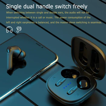 TWS S11 Bluetooth Austiņas Bezvadu Sporta Austiņas Touch Kontroli Earbuds HIFI Stereo Ar Mikrofonu Android, IOS viedtālruņi
