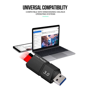 USB 3.0 High Speed TF Micro Secure Digital Card Reader Adapteri PC Klēpjdatoru Karstā pārdot Atbalsta Piliens kuģniecība