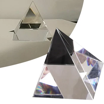Varavīksnes Prizma, Optiskais Stikls Kristāla Piramīdas 40mm Augstums Taisnstūra Piramīdas Polyhedral Popularizēšanu Zinātni Studē Students