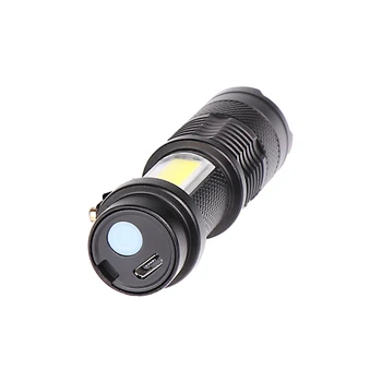 XP-G, Q5 Iebūvēts Akumulators USB Lādēšanas Gaismiņa COB LED Zoomable Ūdensizturīgs Taktiskās Lāpu, Lukturi LED Spuldzes Litwod Jaunākās Dizains
