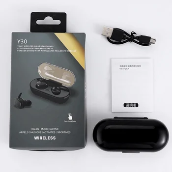 Y30 TWS Bezvadu Austiņas Blutooth 5.0 Trokšņa Slāpēšanas Austiņas, 3D Stereo Skaņu Mūzikas auss Earbuds Android, IOS