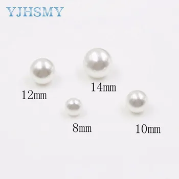 YJHSMY Pogu 10pcs/Daudz Dia 8/10/12/14mm,Mākslīgas pērles stila Pogas, apģērba piederumi DIY materiāli,20179181