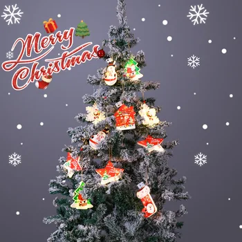 Ziemassvētku noformējums Gaismas, Jaunais Gads Istabas Dekors LED Garland Svētku Rotas Āra Dārza Dekori String Lampas Santa Claus Gaismas
